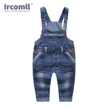 Ircomll джинсовые комбинезоны для детей детские брюки комбинезон ковбойская одежда для маленьких мальчиков брюки с подтяжками для мальчиков джинсы комбинезон
