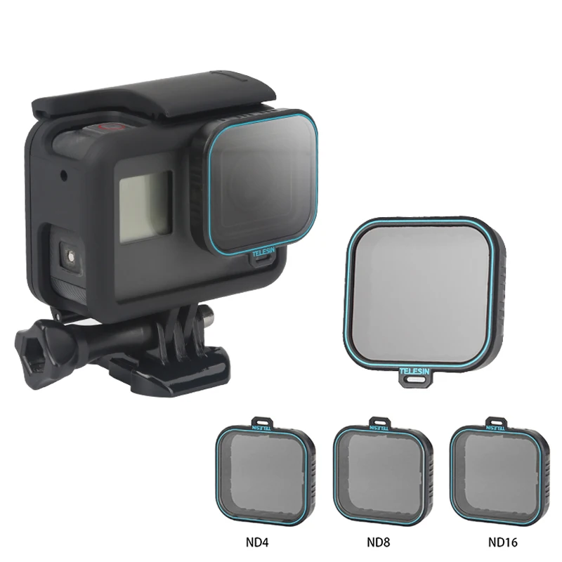 

TELESIN Polarizing Polarizer CPL Lens Filter ND4 ND8 ND16 Neutral Density Lens Filters for GoPro Hero 5/6/7 Action Camera Acces
