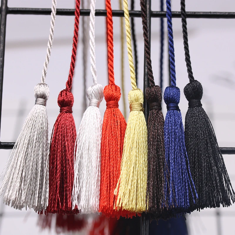 

10PC Small Two Head Rope Tape Tassels DIY Pendant Jewelry Curtain Garments Decorative Accessories Handbag Pendant Craft Tassels