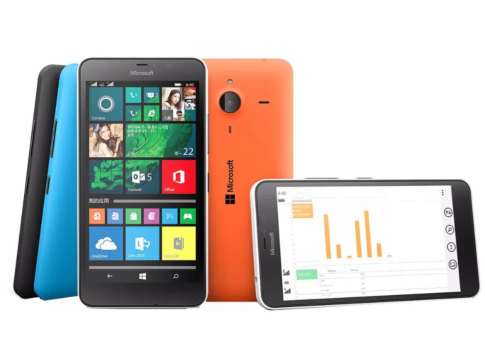 Nokia microsoft Lumia 640XL четырехъядерный 8 Гб ПЗУ 1 ГБ ОЗУ мобильный телефон 4G wifi gps 13 МП 1080P камера отремонтированный сотовый телефон