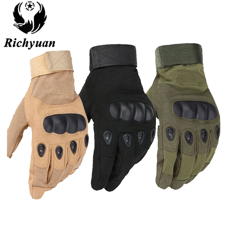 

2019 Military Tactical Gloves Outdoor Sport Army Full Finger Combat Motocycle Slip-resistant Carbon Fiber Tortoise Shell Gloves