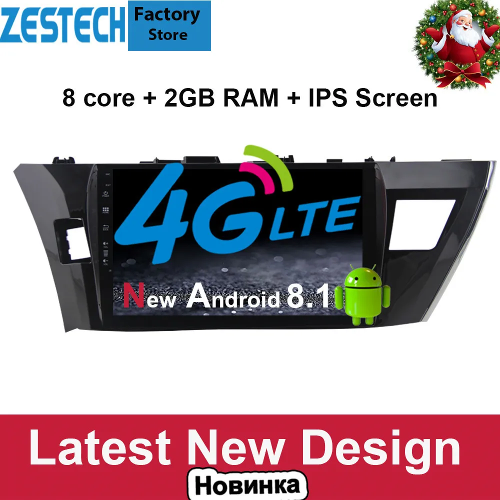 

1 Din Android 8.1 7.1 car radio gps dvd for For Toyota Corolla E180 2014 car headunit multimedia support 4G SIM Card