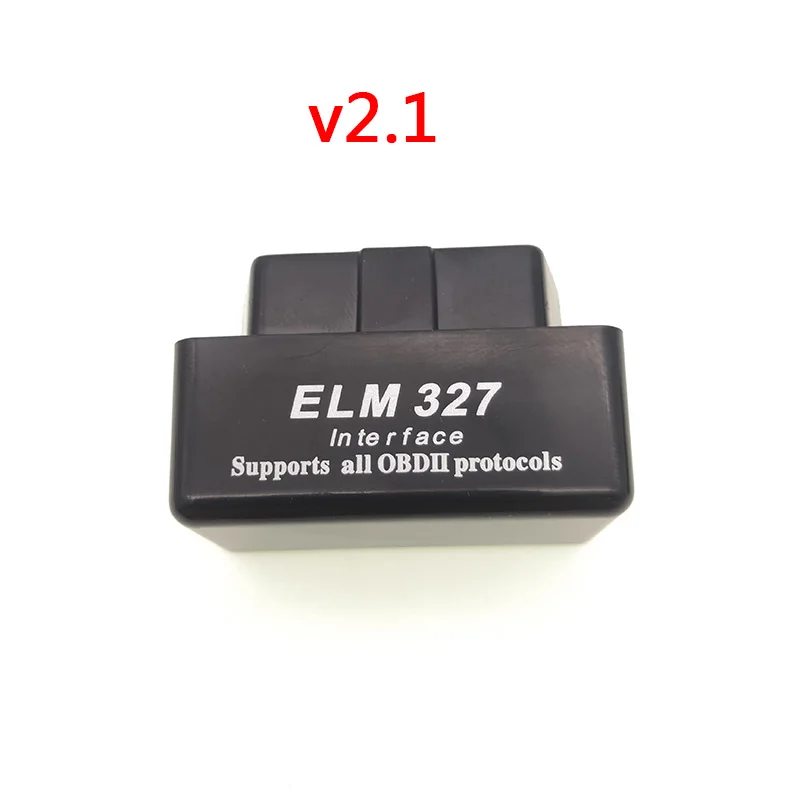 Супер Мини ELM 327 bluetooth OBD диагностический сканер для OBD 2 протокол автомобиля Поддержка Android, Apple оконные рамы - Цвет: bluetooth black v2.1