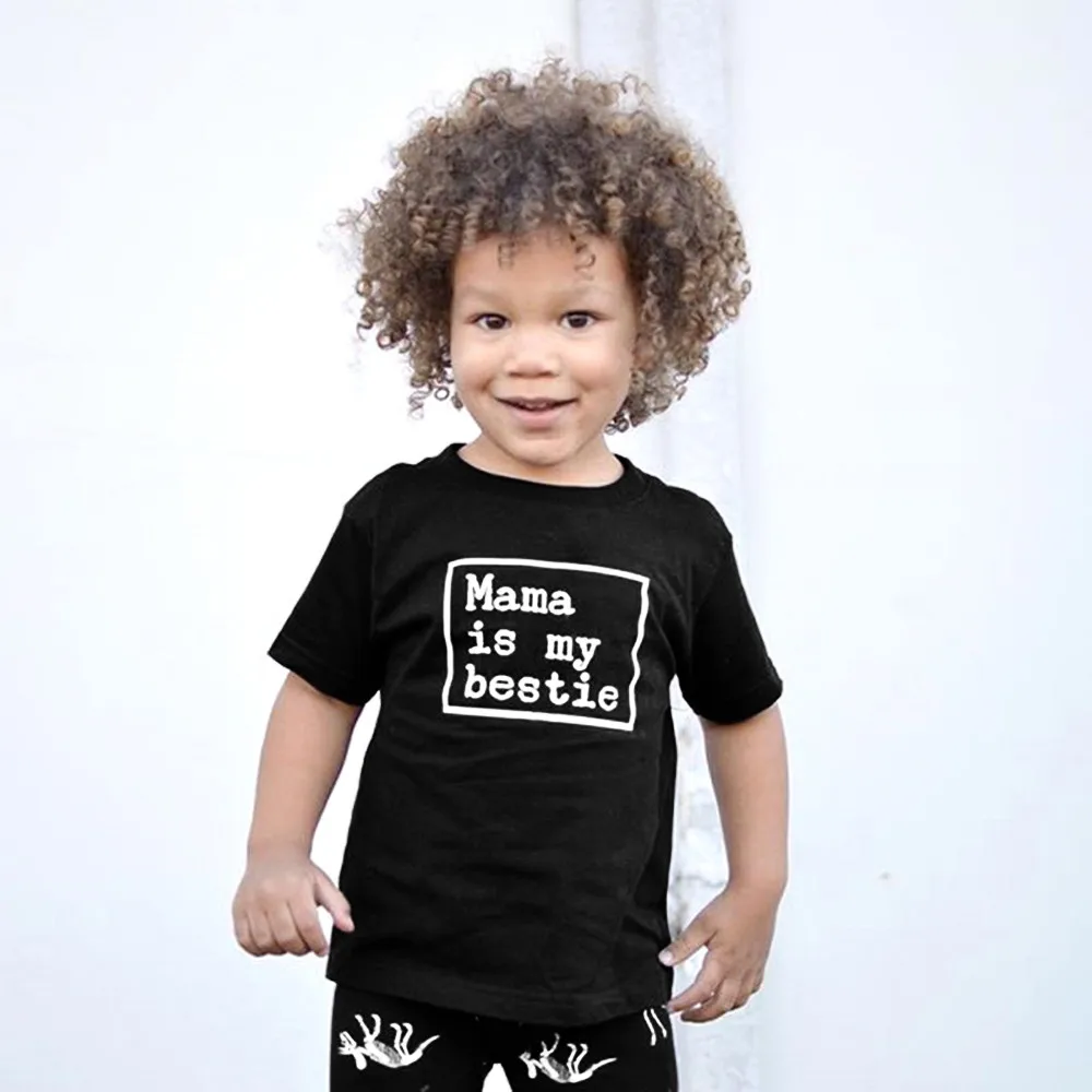 Комплект из 2 предметов для маленьких мальчиков и девочек, футболка с буквенным принтом, топы с принтом динозавра, штаны, комплект одежды