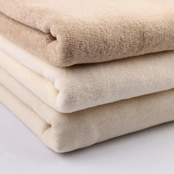 

Organic Towel Fabric100% Natural Color Cotton non dyed 175 cm width 250 grams baby sewing fabric 10 meters small wholesale NC01