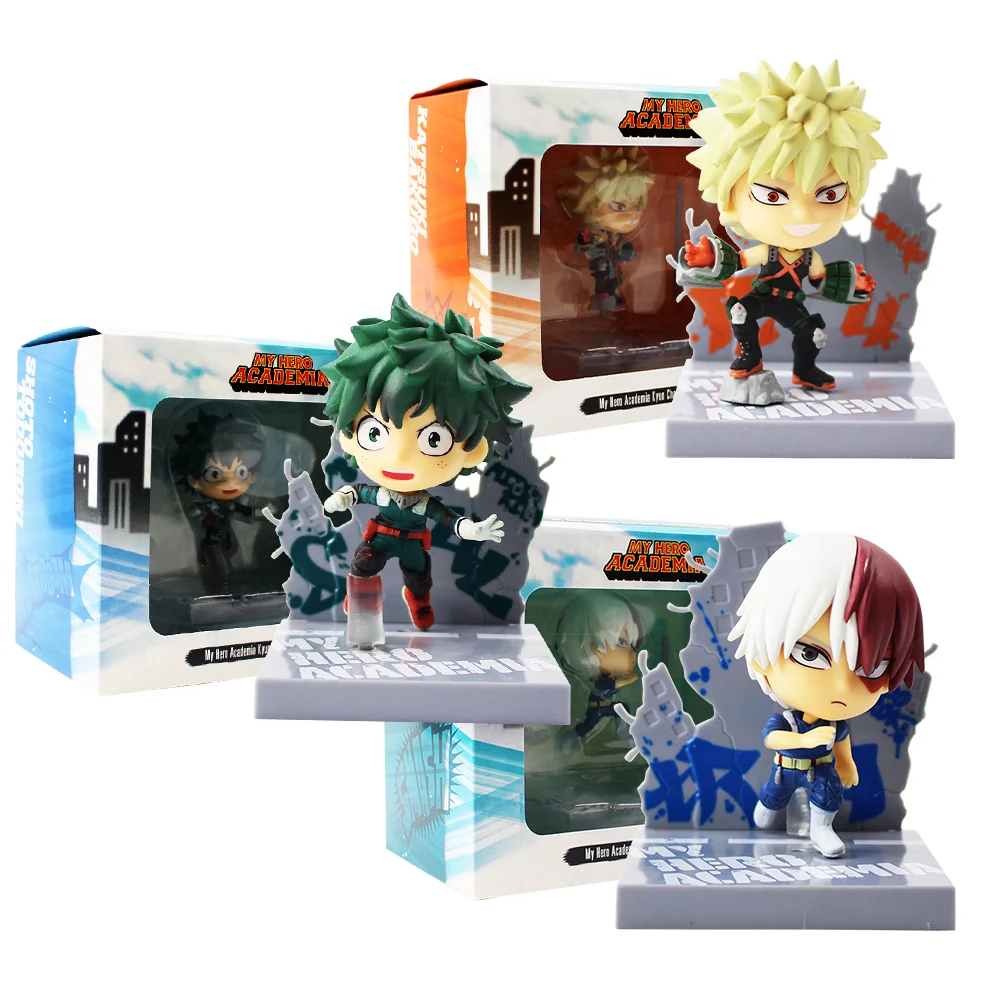 10 см My Hero Academia Kyun Chara Katsuki Bakugo шото Тодороки Izuku Midoriya Q версия ПВХ фигурка