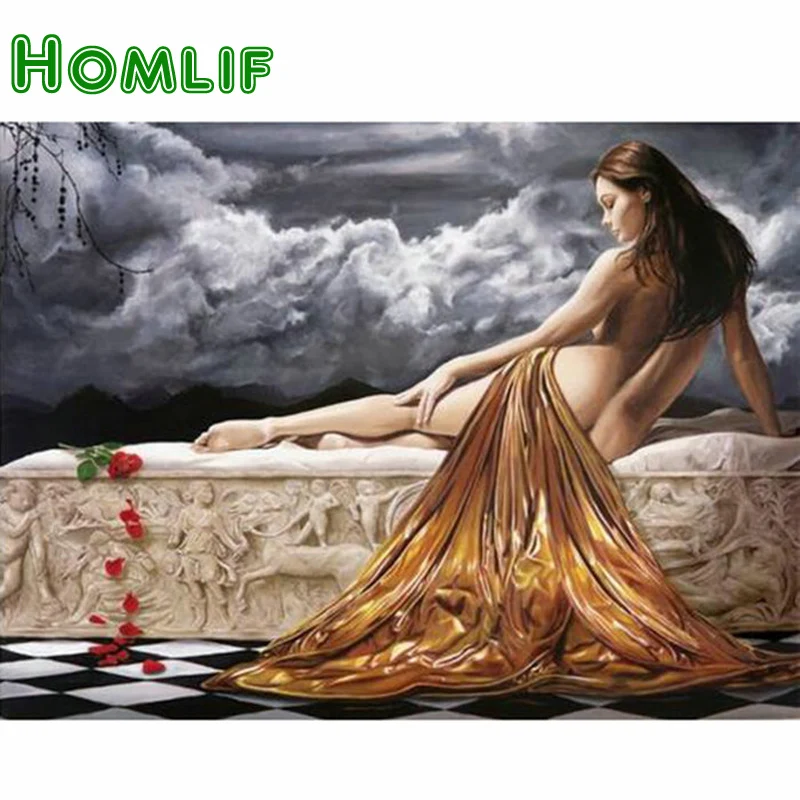 

Diamond embroidery picture pastes square diamond puzzle diy 5d diamond painting cross stitch Naked woman mosaic kits pattern