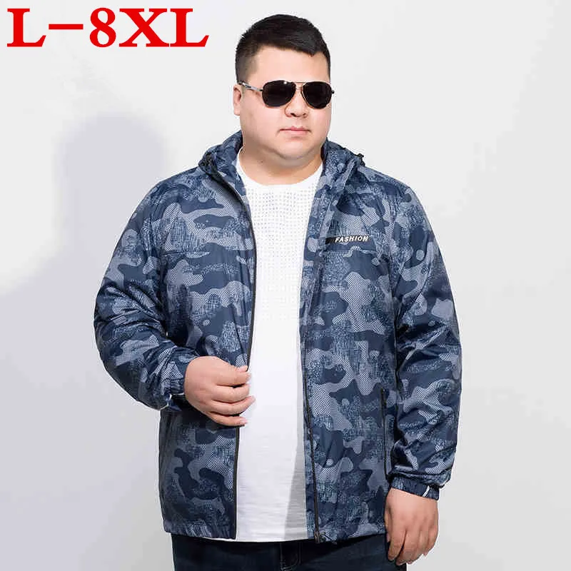 Большие размеры 8XL 7XL 6XL новый ультра тонкая куртка мужская брендовая одежда Ультра свет солнцезащитный крем пальто мужской наивысшего