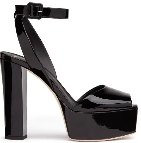 Women Black Platforms Shoes