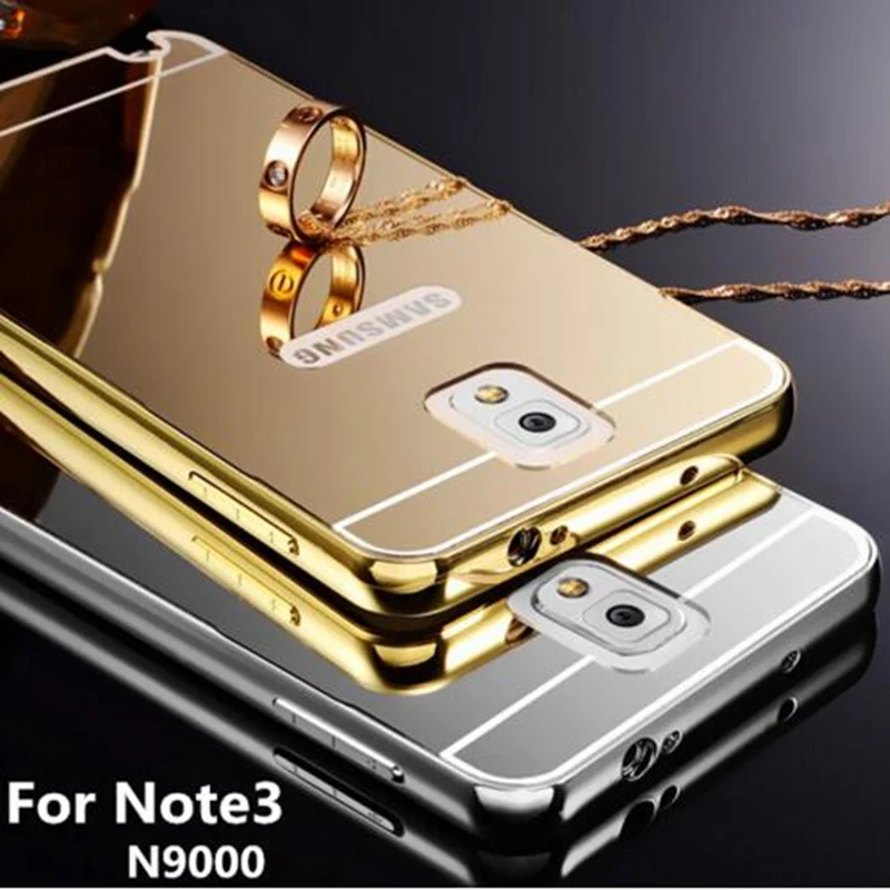 Чехол для samsung Galaxy Note 3 N9000 роскошная металлическая алюминиевая рамка + акриловая