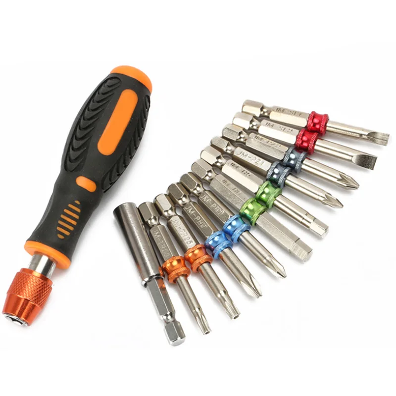 12 in 1 Multifunction Ring Screwdriver Set Multi functional Screw Bits