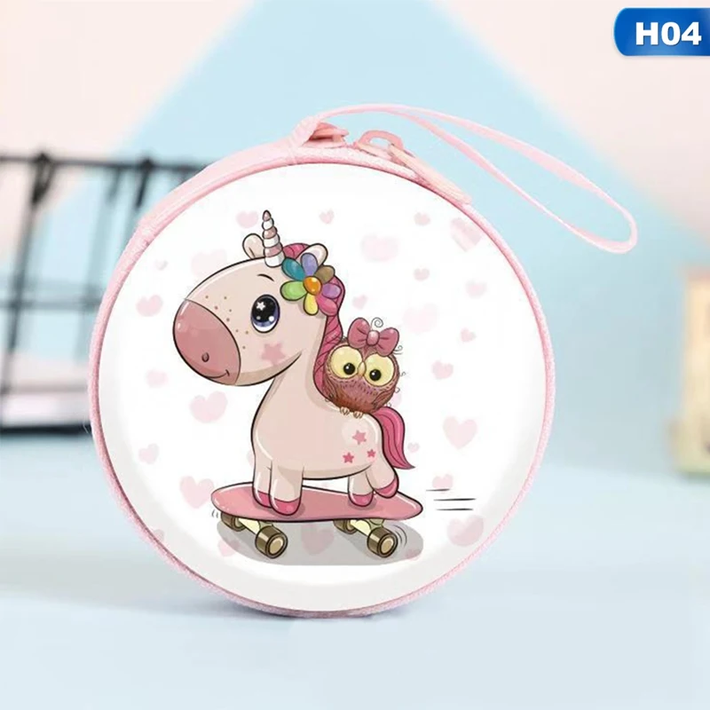 Новинка Женская мини сумка Kawaii мультяшный единорог кошелек для монет милый