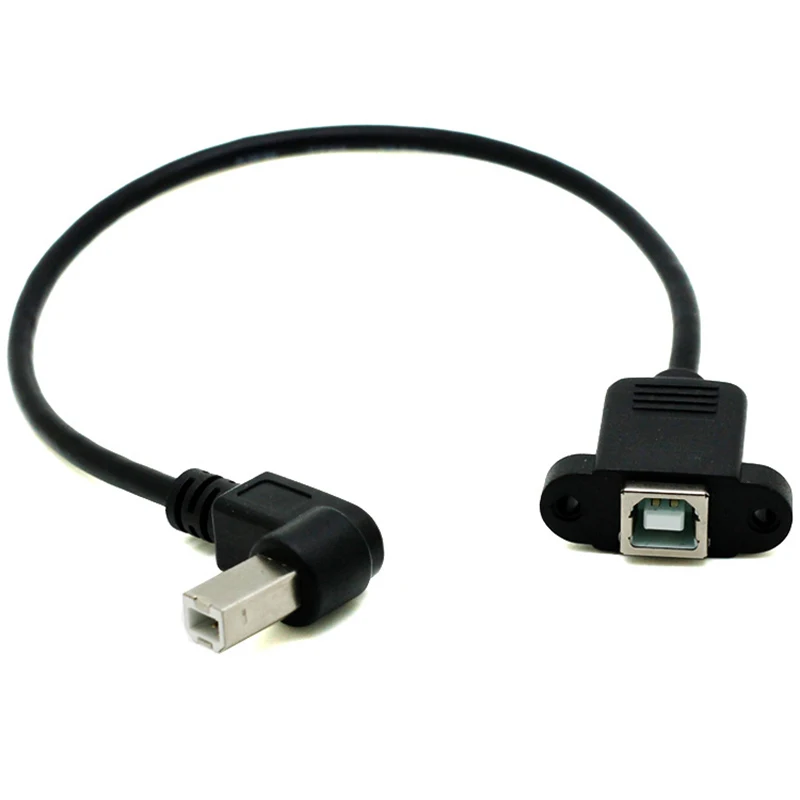 0,5 м 1 м USB 2,0 локоть B штекер к гнезду USB B-тип розетка панель принтера монтажный удлинитель