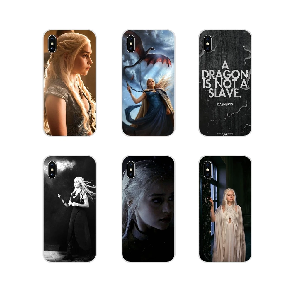 

Daenerys Targaryen Game of Throne Silicone Phone Cases For Apple iPhone X XR XS MAX 4 4S 5 5S 5C SE 6 6S 7 8 Plus ipod touch 5 6