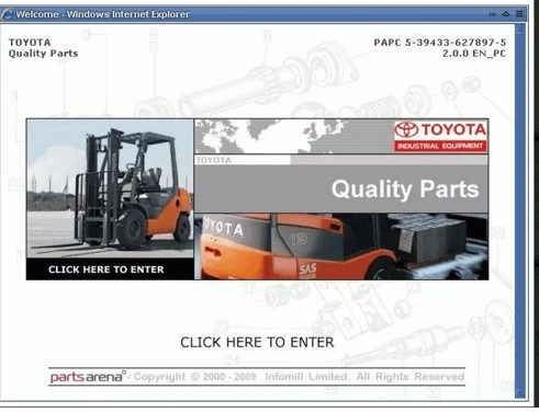 トヨタフォークリフト用btフォークリフト部品カタログparts catalog 