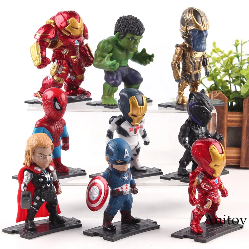 12PCS Marvel Comics avengers toy superheros figurine ironman hulk thor