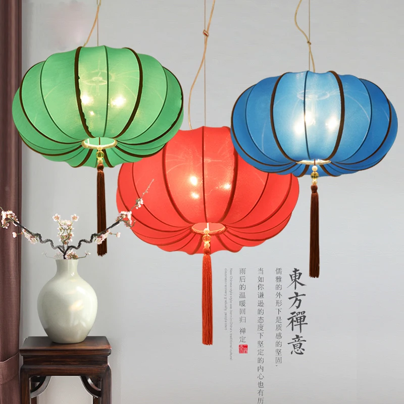Chinese style cloth lantern Chinese pendant lamps lanterns classical
