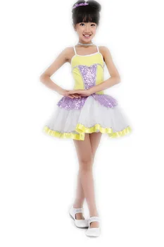 

2018 New Tango Dress Professional Ballet Costumes Dance Dress For Girls Dancing Kids Gymnastics Leotard Justaucorps Dancewear