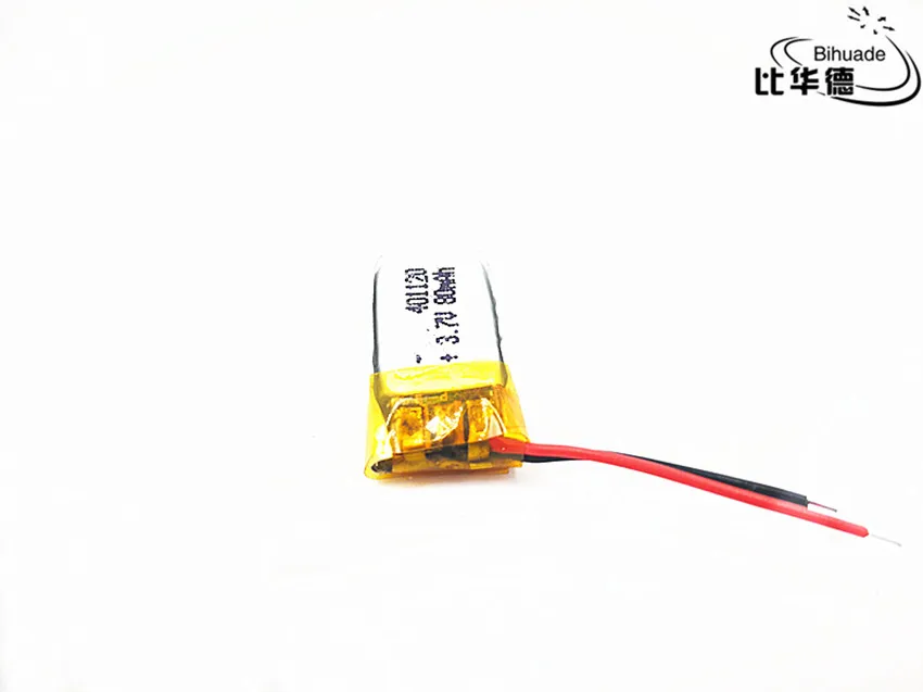 

1/2/4Pcs 3.7V Rechargeable lithium battery 401120 401120 80mah For MP3 MP4 Bluetooth Speaker Headset Selfie Stick