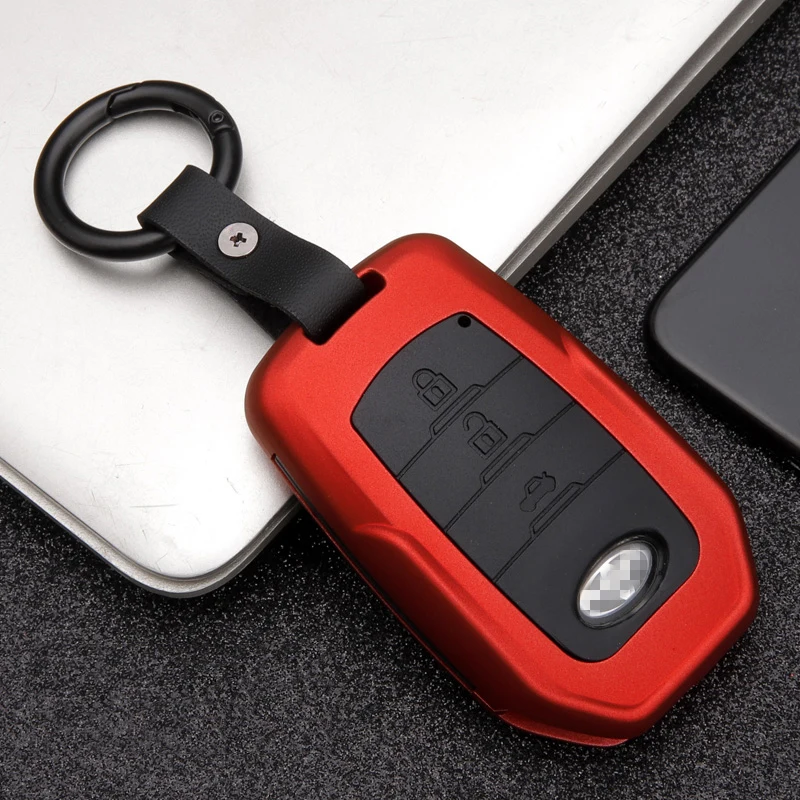 

Carbon stripe Matte texture car key cover case holder protect for Toyota Camry CHR Prius Corolla RAV4 Prado Auris Corolla Avens
