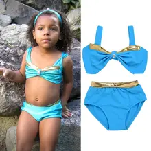 2 шт. Одежда для детей; малышей; девочек swimable купальник Моноласты Купальный костюм Лето Спортивная Купальники для малышек купальный комплект бикини От 2 до 7 лет