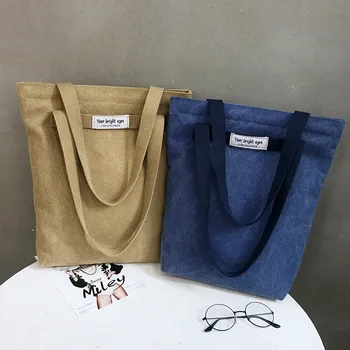 

Fashion Simple Letter Women Canvas Shoulder Bags Messenger Bags 2019 New Female Casual Zipper Soft Students School Bags Handbags