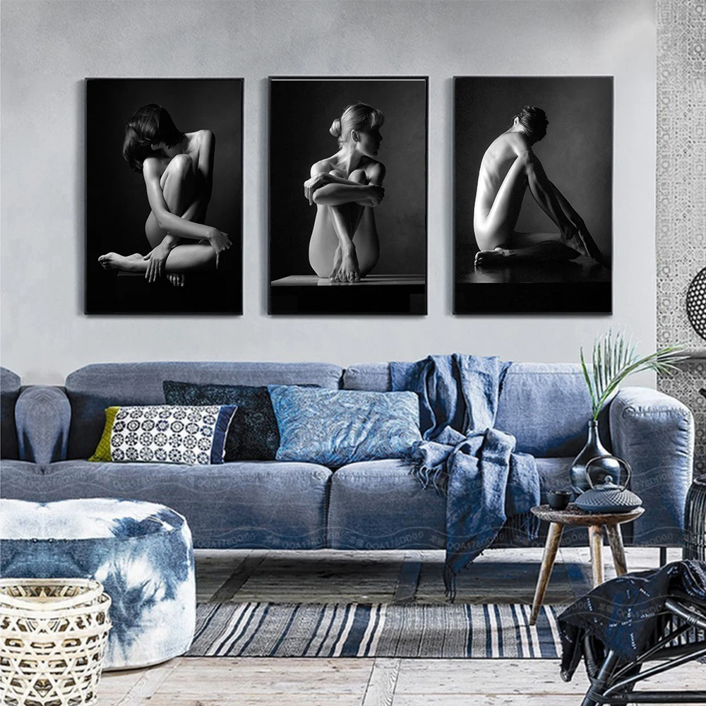White-Black-Woman-Body-Art-Poster-Picture-on-The-Wall-Living-Room-Decoration-Picture-Decor-for (1)