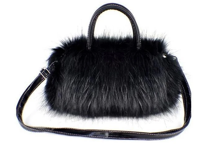 Bolsa feminina Модный корейский стиль PU кожа & Искусственная меховая сумка клатч