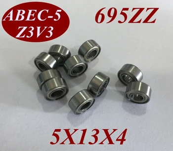 

5pcs Low noisy 695 ZZ 695ZZ 695Z 695-ZZ 5X13X4 MM Deep groove ball bearing micro miniature small bearing motor bearing