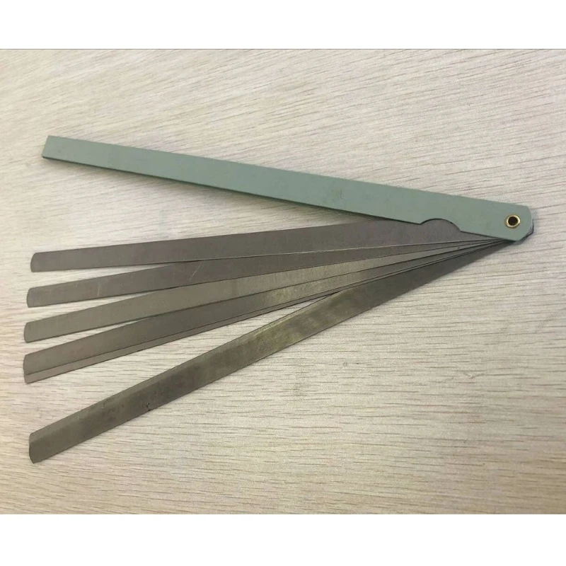 High Strength Metric Long Feeler Gauge 0.02 To 1mm 17 Blades 30cm Thickness Gap Measure Tools feeler gauge