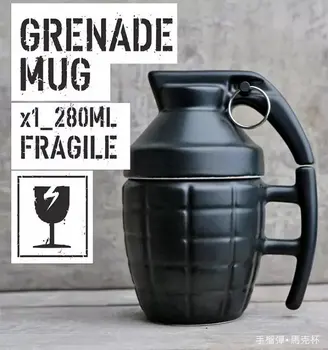 

Geek Ceramic Grenades Coffee Cup Creative Grenades Coffee Cup