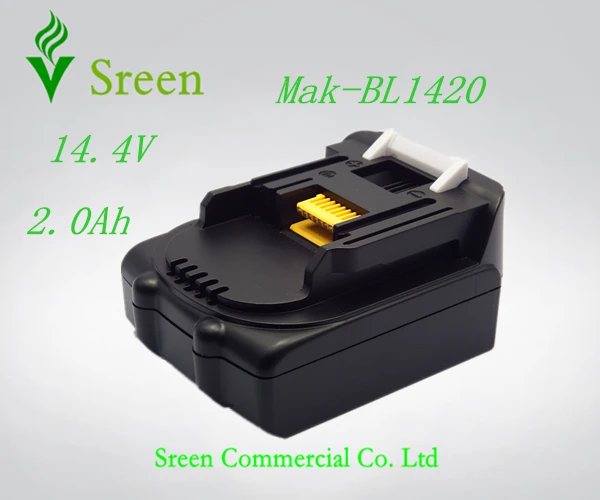 Free Shipping Rechargeable 14.4V Li-ion 2000mAh Replacement Battery Packs for Makita Power Tool BL1415 194065-3 194066-1 | Электроника