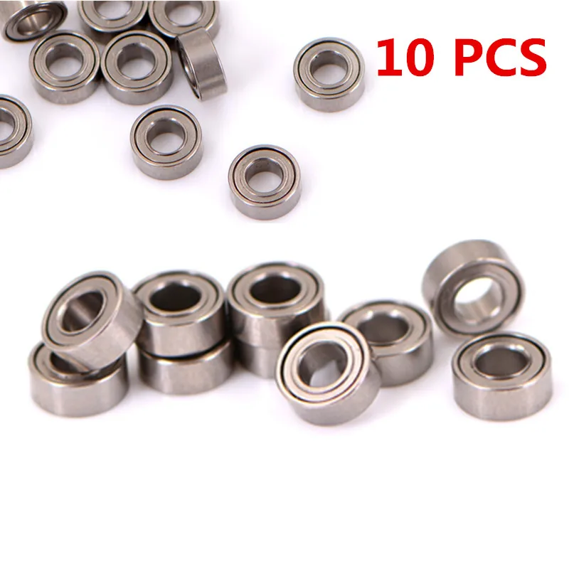 10 PCS MR63ZZ Practical Mini Steel Roller Bearings High Speed Seat Miniature Model Bearing Steel Shafts 3*6*2.5mm