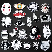 Ручная любовь че кошка собака самолет значки-нашивки DIY вышитая нашивка-аппликация Одежда Швейные принадлежности Декоративные