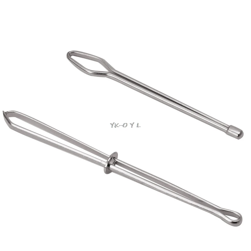 

2pcs Wear Elastic Belt Wearing Rope Weaving Tools Stainless Steel Get Cited Clip