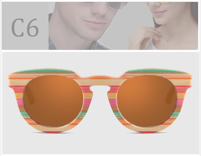 RTBOFY деревянные солнцезащитные очки для женщин бамбуковая оправа очки поляризованные линзы очки с деревянной коробкой UV400 защита очки