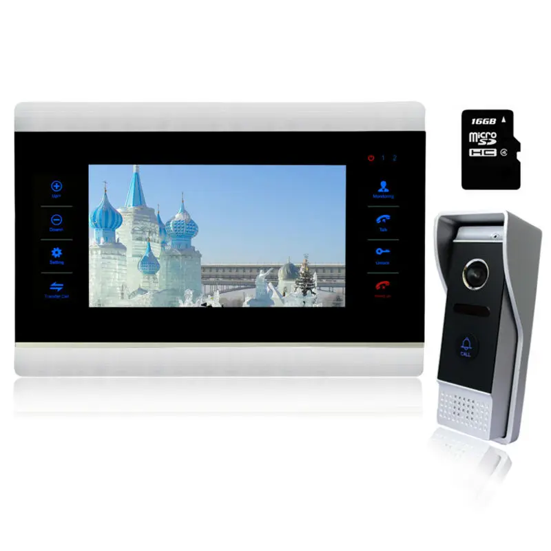 Homefong NEW 7 luxury color video font b door b font phone with SD card with