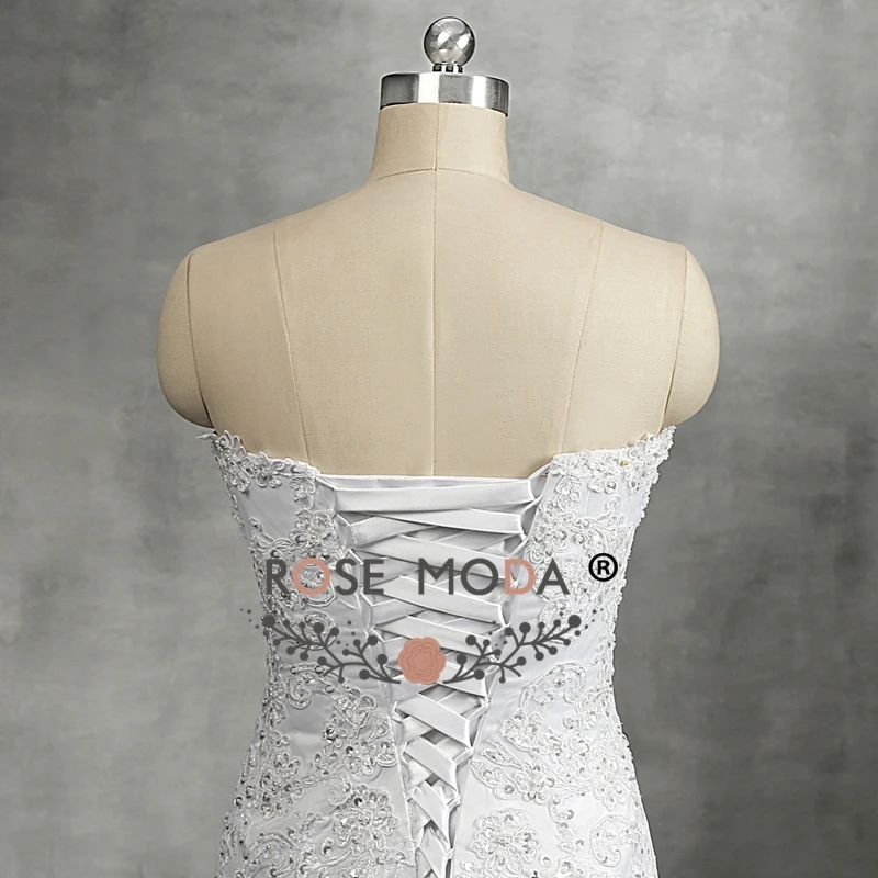 Розовое Moda кружевное свадебное платье русалки на шнуровке сзади Свадебное
