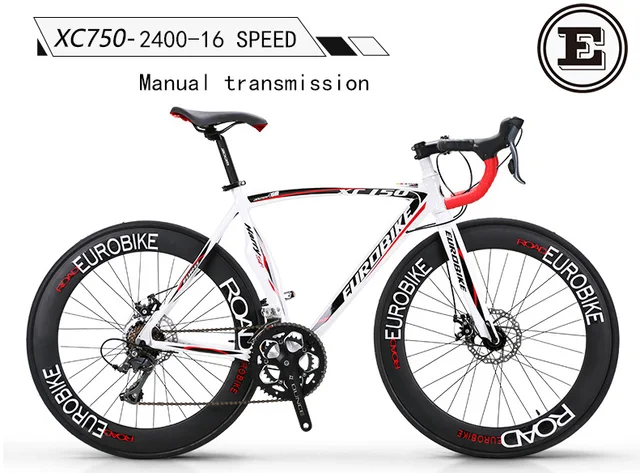 eurobike xc750 road bike 700c bicycle racing bike 14 16 speed bike