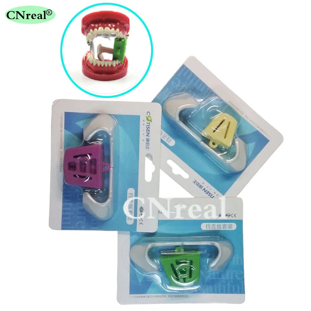 

3 Pieces (L/M/S) Dental Mouth Prop + Tongue Blocks (Left & Right) Dentist Orthodontic Lab Material Autoclavable