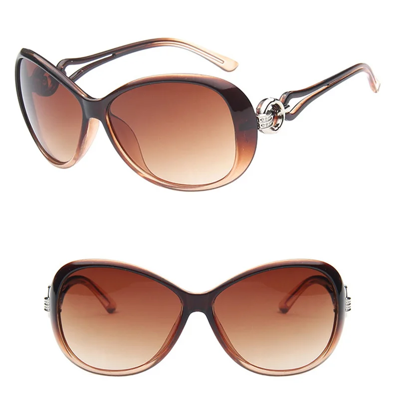 LeonLion винтажные градиентные солнцезащитные очки женские брендовые дизайнерские классические негабаритные солнцезащитные очки UV400 Oculos De Sol Feminino - Цвет линз: Tea