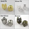 (60Pcs=1Lot ! ) Free Shipping Jewelry Finding 11MM Filigree Bead End Cap Cone Gold Silver Bronze Nickel Plated No.BC06 ► Photo 1/5