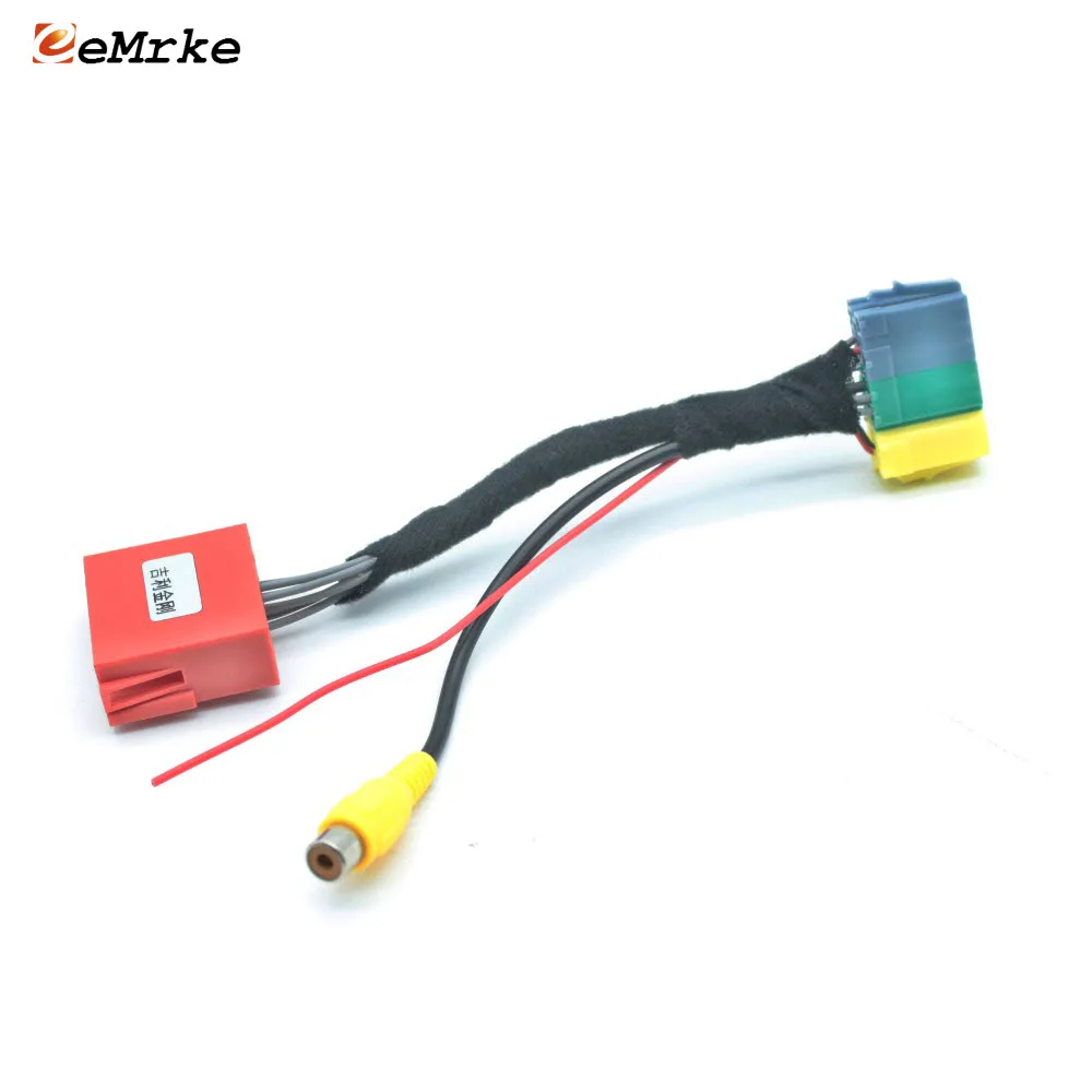 

EEMRKE Car Reversing Camera Adapter Connector Wire for Geely MK 2014 SC6 / MK Cross Original Screen Video Input RCA Cable