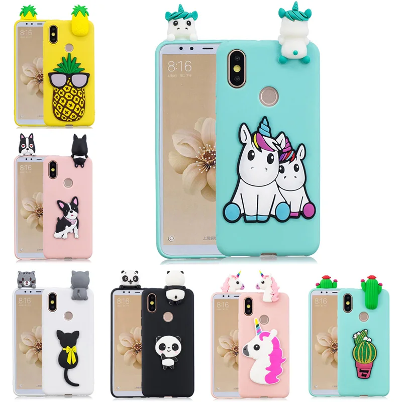 Мягкий силиконовый чехол из ТПУ для Huawei Y6 2019 Fundas 3D единорог панда кот телефона Y9 Y5