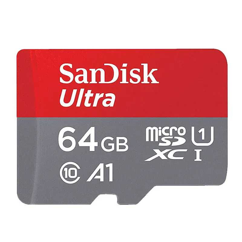 Карта Micro SD SanDisk 100 МБ/с./с 256 ГБ 128 Гб 64 ГБ 32 ГБ 16 ГБ U3/U1 V30 A1 класс 10 карта памяти SDXC SDHC microsd флэш-карта TF - Емкость: A1-64GB