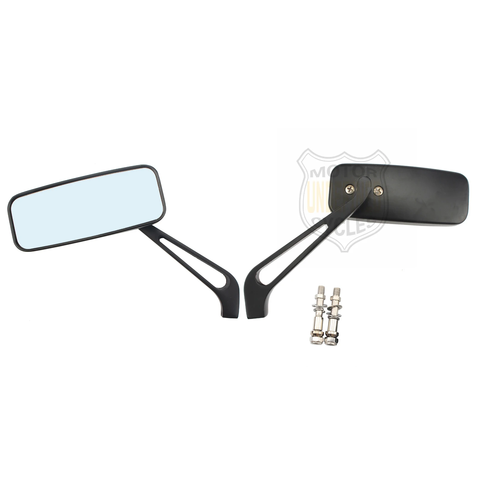 Motorcycle Mirror Black Rectangle Rearview Mirrors For Harley Sportster
