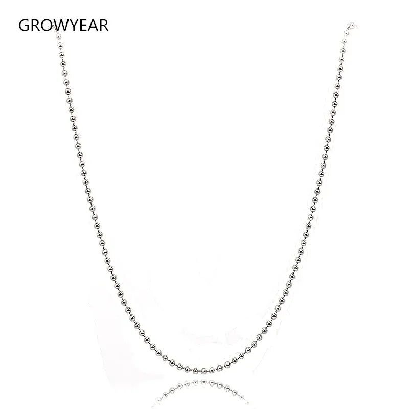 Цепочка с шариками из нержавеющей стали ширина 2 4 мм|ball chain necklace|chain necklacestainless steel