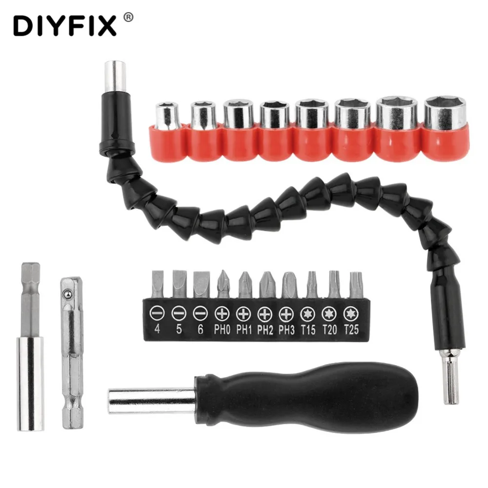 

Multifunctional Extension Rod Adapter Electric Drill Bit Hand Screwdriver Holder Dremel Connect Link Hex Flexible Shaft Tool Set