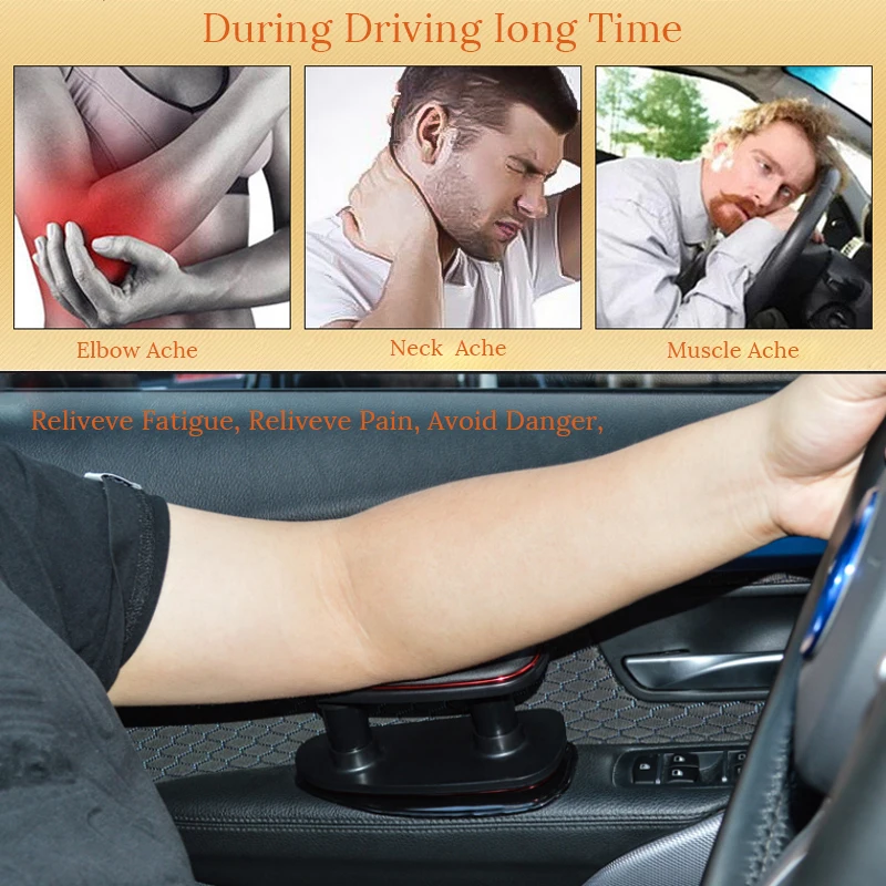 

Automobile universal anti-fatigue adjustment car left hand armrest elbow support frame mounting bracket silicone mat