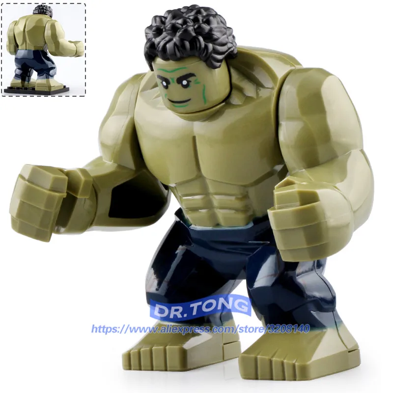 

20pcs Legoings Avengers 4 Endgame Infinity War Big Size Figures Hulk Avengers Building Blocks Bricks Toys Children Gifts Xh1052